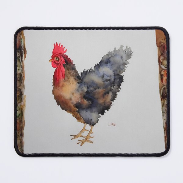 Item preview, Rooster highly detailed watercolor painting designed and sold by DrawItOnce.