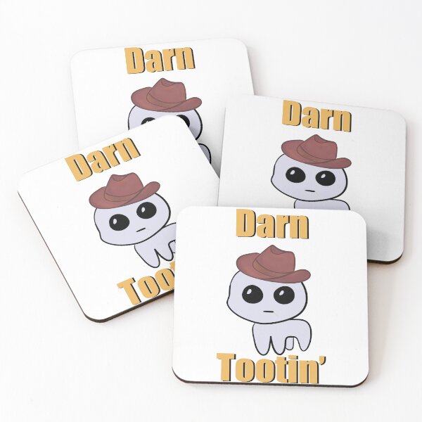 Item preview, Darn Tootin’ Text Autism Creature in a Cowboy Hat with Toothpick designed and sold by quirkycounselor.