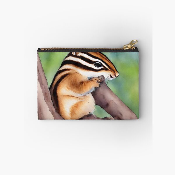 Item preview, Chipmunk highly detailed watercolor painting designed and sold by DrawItOnce.