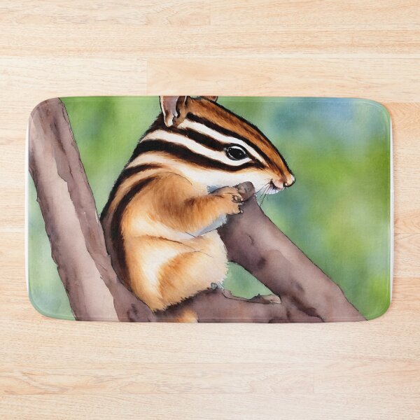 Artikelvorschau, Chipmunk highly detailed watercolor painting entworfen und verkauft von DrawItOnce.