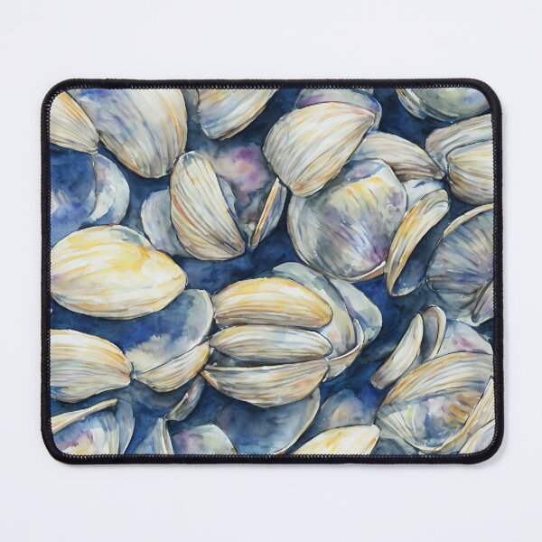 Item preview, Clams highly detailed watercolor painting designed and sold by DrawItOnce.