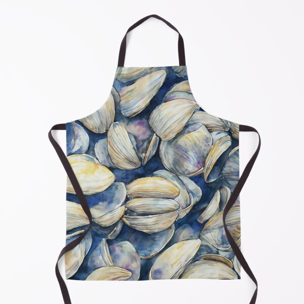 Item preview, Clams highly detailed watercolor painting designed and sold by DrawItOnce.