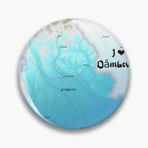 Item preview, Dâmbovița County Map, România designed and sold by maptheclouds.