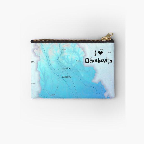 Item preview, Dâmbovița County Map, România designed and sold by maptheclouds.