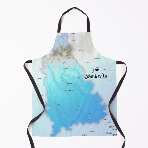 Item preview, Dâmbovița County Map, România designed and sold by maptheclouds.