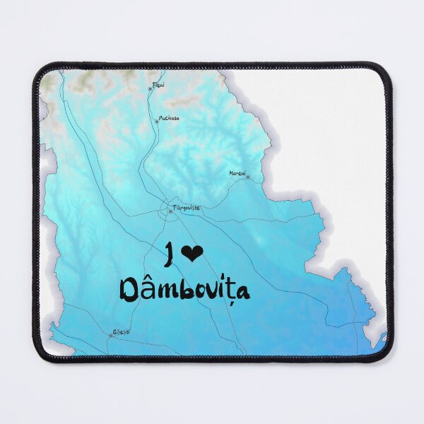 Item preview, Dâmbovița County Map, România 2 designed and sold by maptheclouds.