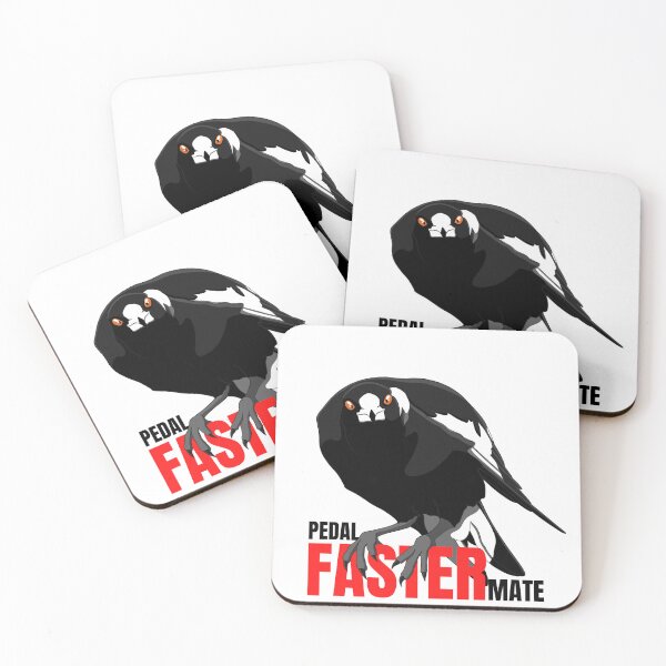Item preview, Pedal faster mate, magpie swooping season designed and sold by aussiemaggieluv.