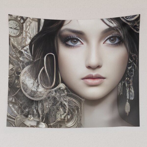 Item preview, Amanda Steampunk Girl Portrait  designed and sold by Kamiri.