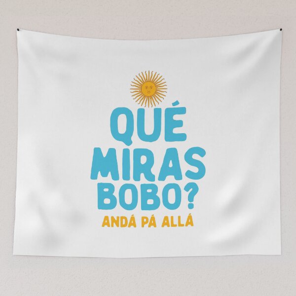 Item preview, Qué Miras Bobo? Andá Pá Allá Leo Campeones del Mundo World Cup 2022  - Argentina World Cup Champions 2022 designed and sold by TRUE-FANS.