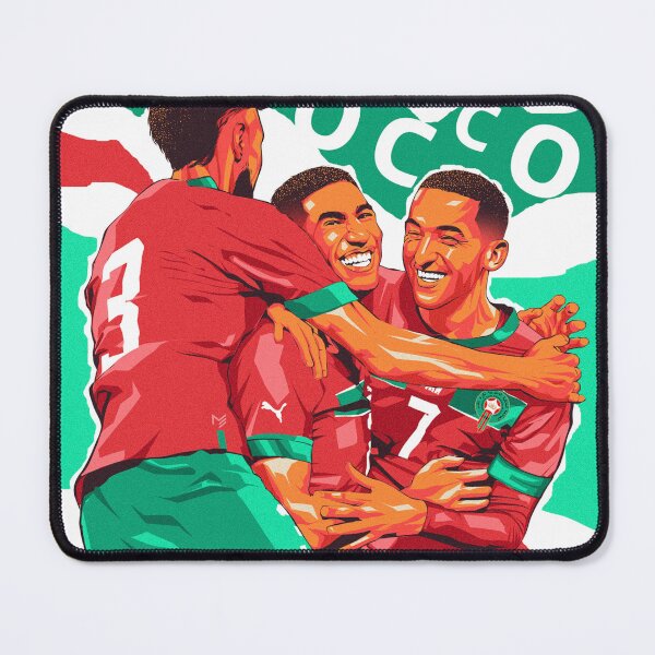 Item preview, Morocco illustration artwork - Qatar 2022 World Cup designed and sold by mprodart.