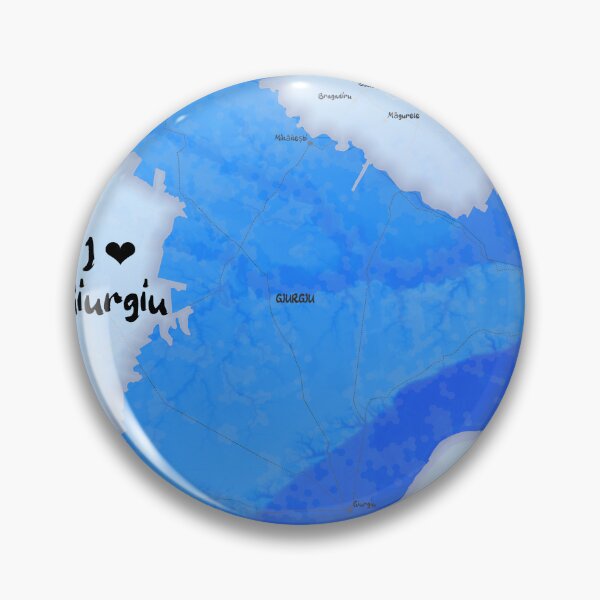 Item preview, Giurgiu County Map, România designed and sold by maptheclouds.