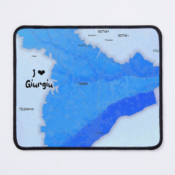 Item preview, Giurgiu County Map, România designed and sold by maptheclouds.