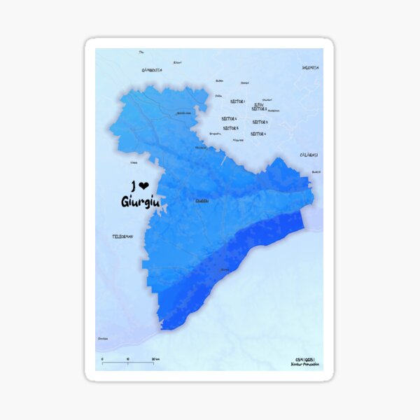 Giurgiu County, România Sticker