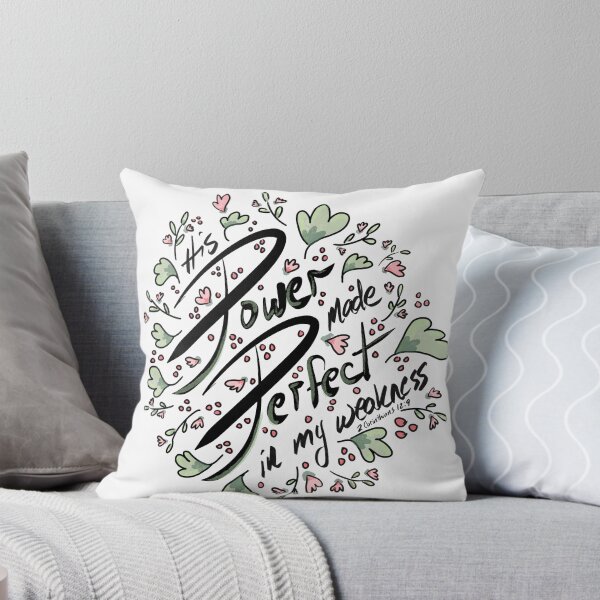 Item preview, Power Perfect in Weakness Inspirational Quote designed and sold by Wendy Custer.
