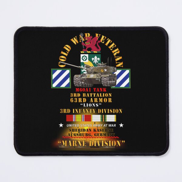 Item preview, Army - Cold War Vet - 3rd Bn 63rd Armor - 3rd Inf Div - Augsberg FRG - M60A1 Tank  - Marne Div w COLD SVC X 300 designed and sold by Military Insignia Products.
