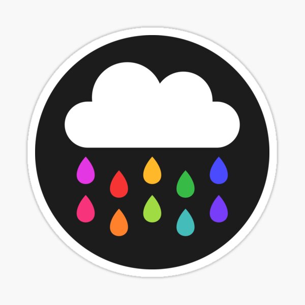 Rainbow Raincloud Sticker