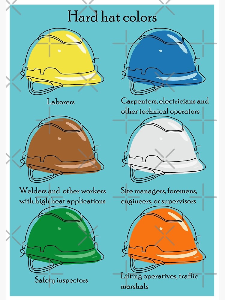 Colored hard shop hats