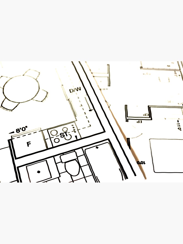 "architect drawing" Sticker for Sale by bojkE Redbubble