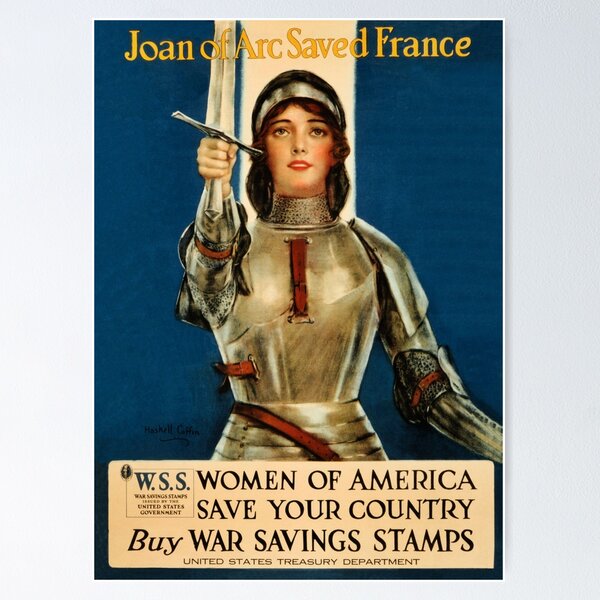 Artikel-Vorschau von Jeanne d'Arc rettete Werbung aus dem Ersten Weltkrieg in Frankreich, designt und verkauft von aapshop.