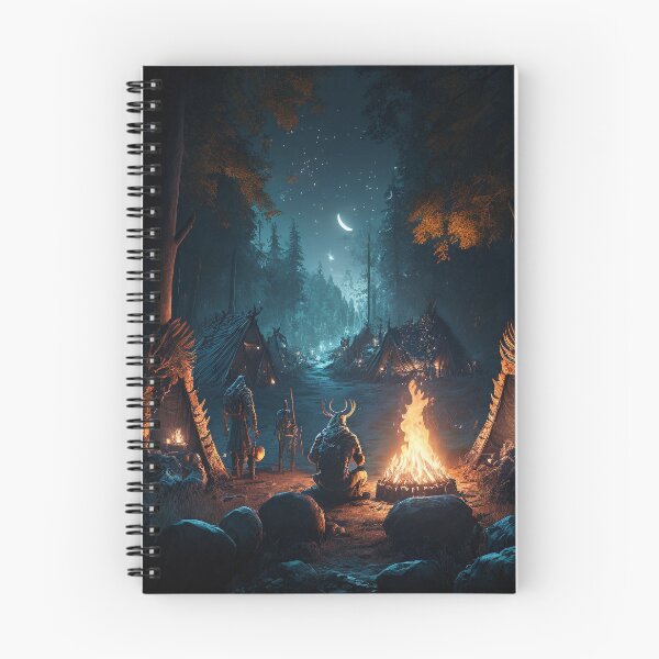 Item preview, Viking Camp on the Edge of the Dark Forest designed and sold by AICreateWorlds.