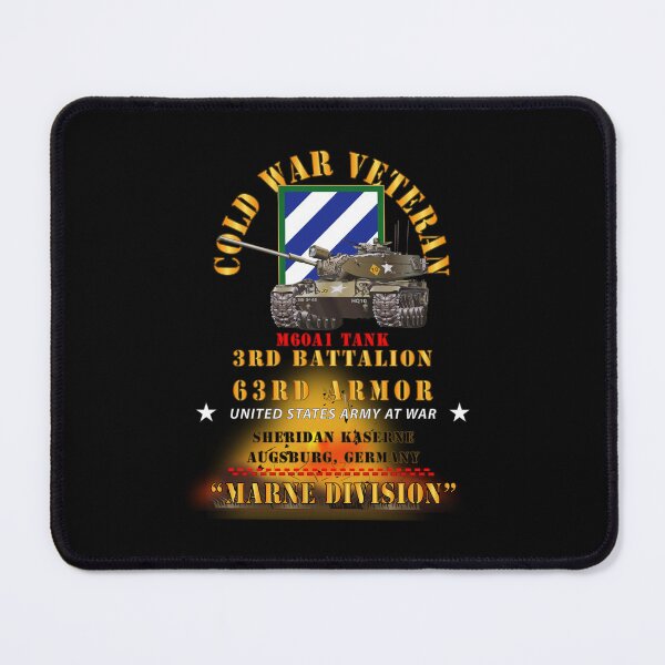 Item preview, Army - Cold War Vet - 3rd Bn 63rd Armor - 3rd Inf Div - Augsberg FRG - M60A1 Tank  - Marne Div 300 designed and sold by Military Insignia Products.