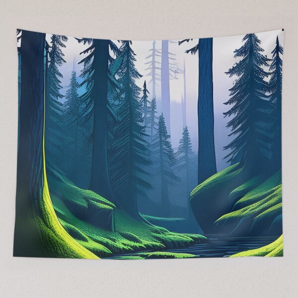 Item preview, Dense Forest, Ai Generated Art  designed and sold by ACC .