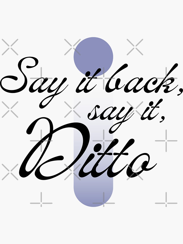 "NEW JEANS Ditto (lyrics ver.3)" Sticker for Sale by smallkore