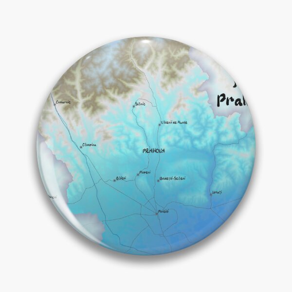 Item preview, Prahova County Map, România designed and sold by maptheclouds.