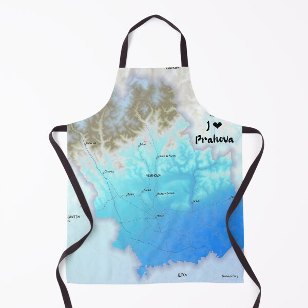Item preview, Prahova County Map, România designed and sold by maptheclouds.