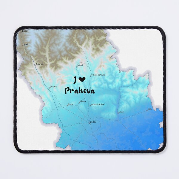 Item preview, Prahova County Map, România 2 designed and sold by maptheclouds.