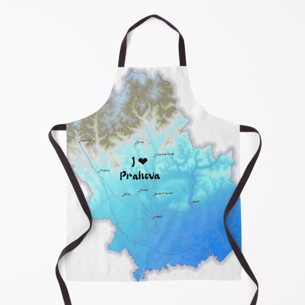 Item preview, Prahova County Map, România 2 designed and sold by maptheclouds.