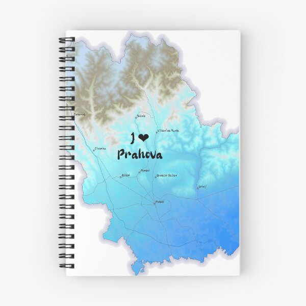 Item preview, Prahova County Map, România 2 designed and sold by maptheclouds.