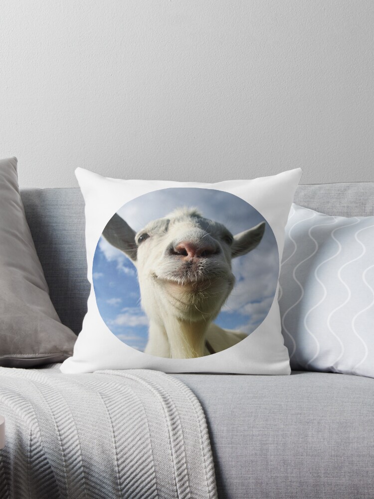 Goat Simulator Pillow for Sale by Look I Made It Redbubble