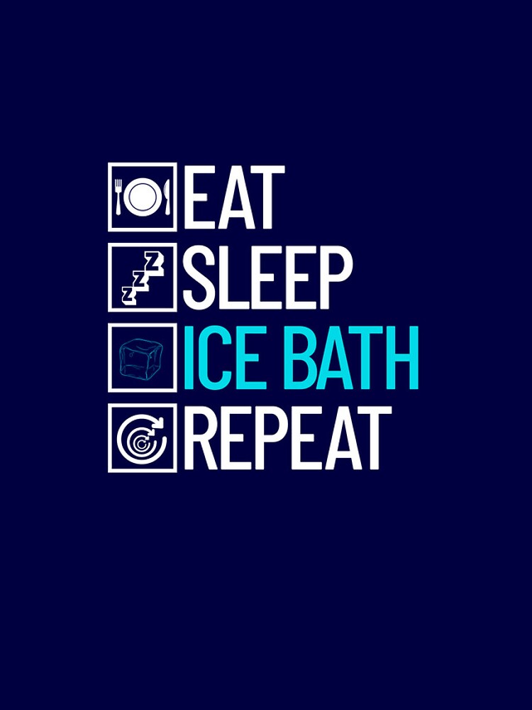 Imagen 4 de 4, Funda de iPhone con la obra Eat Sleep Ice Bath Repeat Cold Therapy Cryotherapy Ice Bath Gear, diseñada y vendida por DynamicDesign.