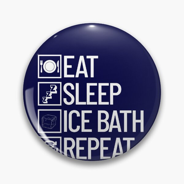 Item preview, Eat Sleep Ice Bath Repeat Cold Therapy Cryotherapy Ice Bath Gear designed and sold by DynamicDesign.