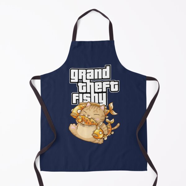 Item preview, Grand Theft Fishy Cat Stealing Fish designed and sold by Takeda-art.