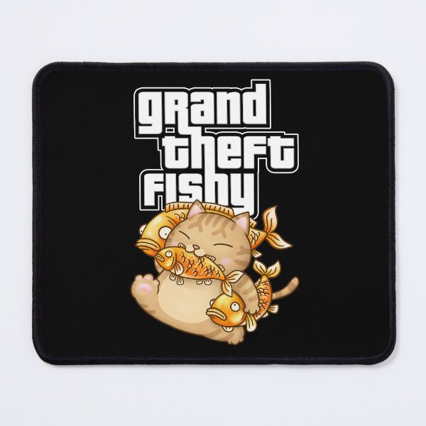Item preview, Grand Theft Fishy Cat Stealing Fish designed and sold by Takeda-art.