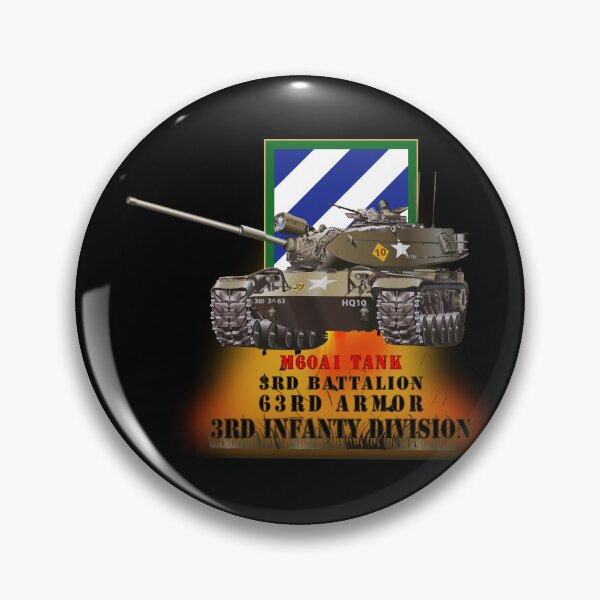 Item preview, Ejército - 3.er Batallón, 63.er Cuerpo de Blindados - 3.ª División de Infantería - Tanque M60A1 X 300 designed and sold by Military Insignia Products.
