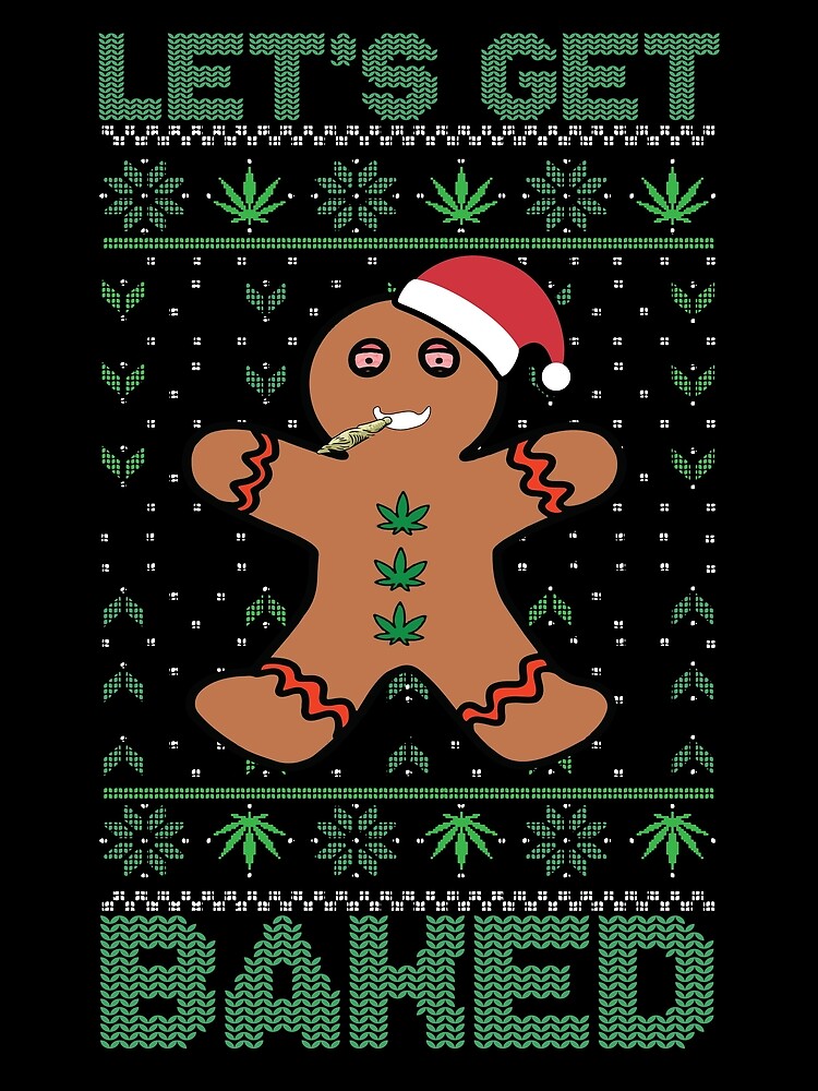 Thumbnail 3 von 3, Tuch, Let's Get Baked Gingerbread Man Weed Dope Christmas Gear designt und verkauft von DynamicDesign.