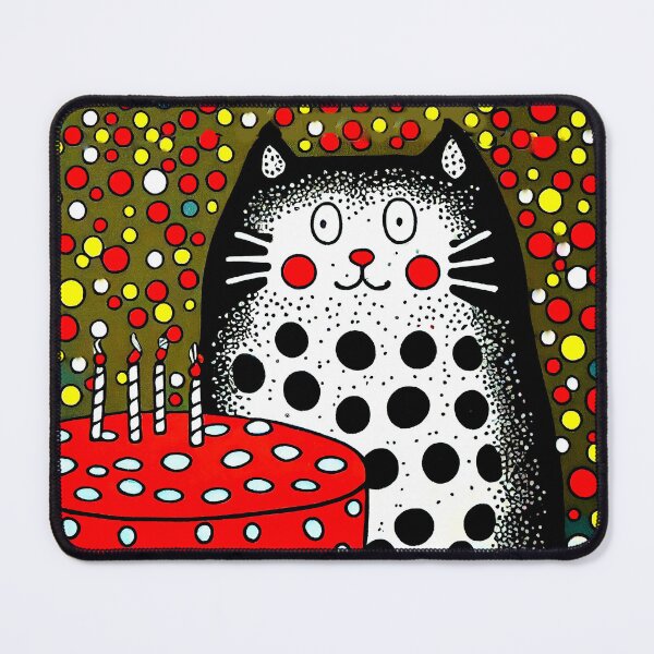 Item preview, Pop Art: A Black and White Cat and Her Birthday Cake designed and sold by factory88.
