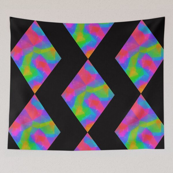 Item preview, Rainbow Diamond Polygon, Abstract Art designed and sold by Crafty-Deeja.
