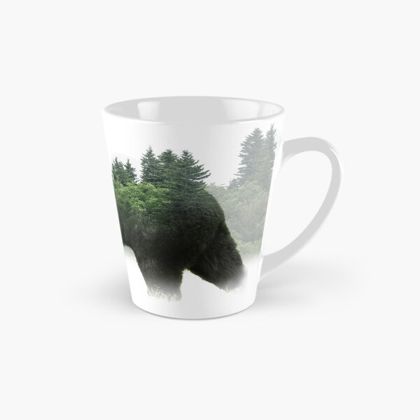 Item preview, Artistic Portrai of a Black Bear with Forest designed and sold by Randall Nyhof.