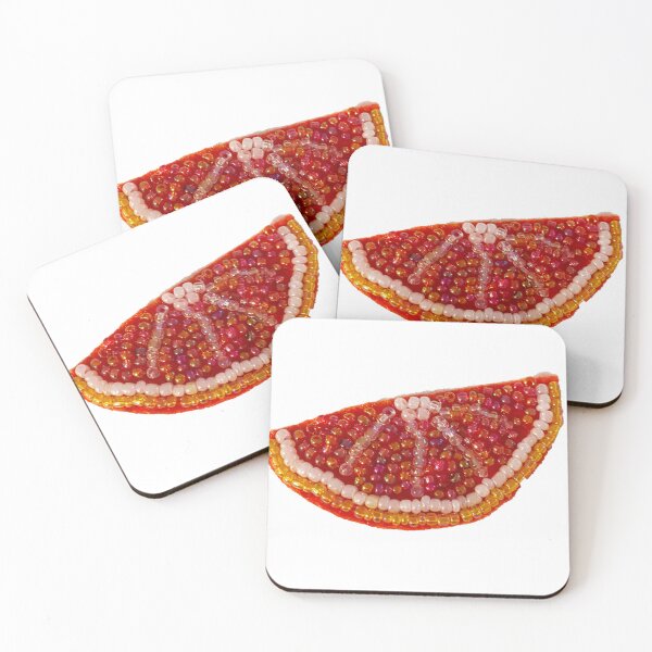 Item preview, Beaded embroidery grapefruit  designed and sold by Oliviajulianna.