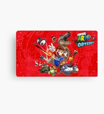 Super Mario Odyssey Poster Canvas Print