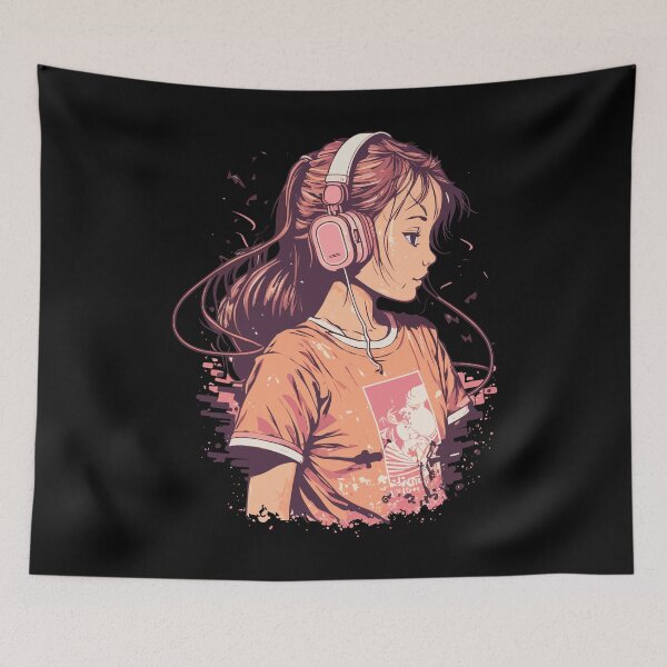 Item preview, Anime Girl Illustration designed and sold by Maveias.