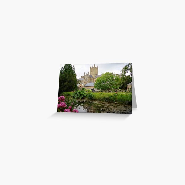 Wells Cathedral from the Bishop's Garden Greeting Card