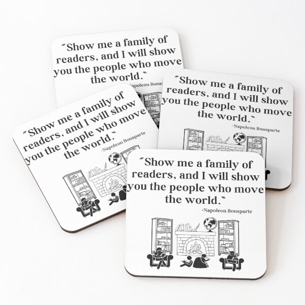 Item preview, Show me a family of Readers - Napoleon Bonaparte Quote - Black Text designed and sold by TheKnightWriter.