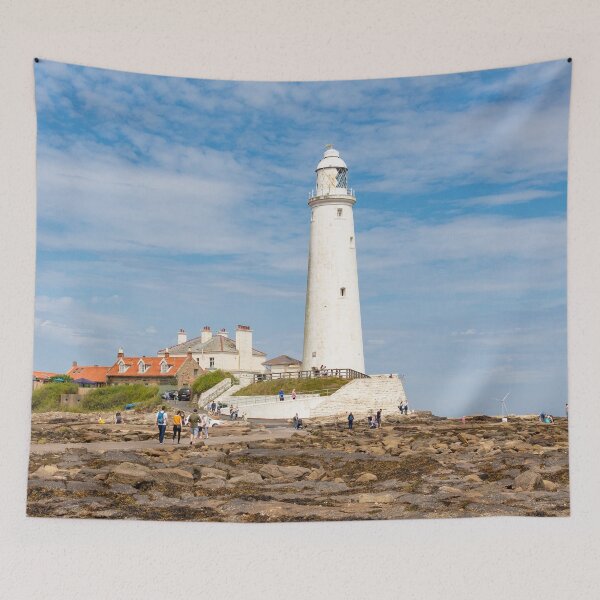 Item preview, Whitley Bay, St Mary's lighthouse designed and sold by HaleyRedshaw.