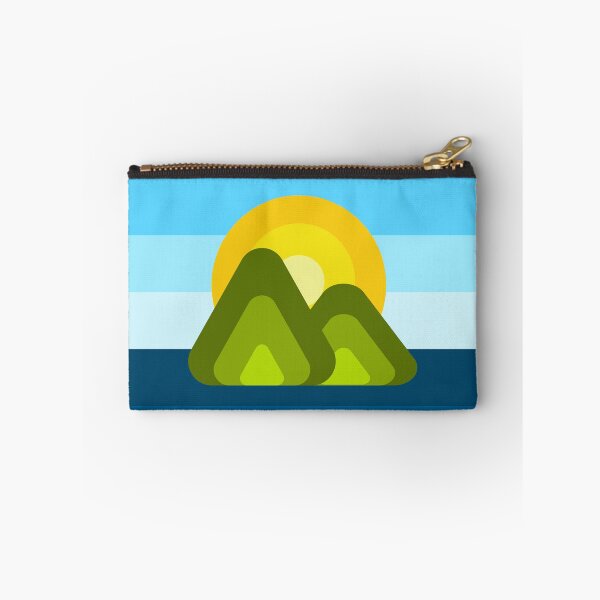 Item preview, Colorful Thick Lined Mountain Peaks in the Sea Saint Lucia Pitons designed and sold by Uppercase Tees.