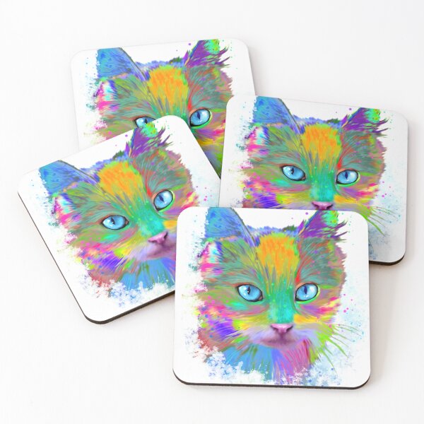 Item preview, Multicolor Cat 688 designed and sold by artbylucie.